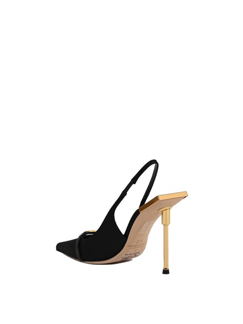 Slingback in satin con tacco scultura Elisabetta Franchi | SA29L61E2110